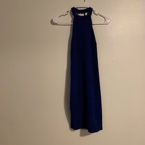 Blue body con dress
